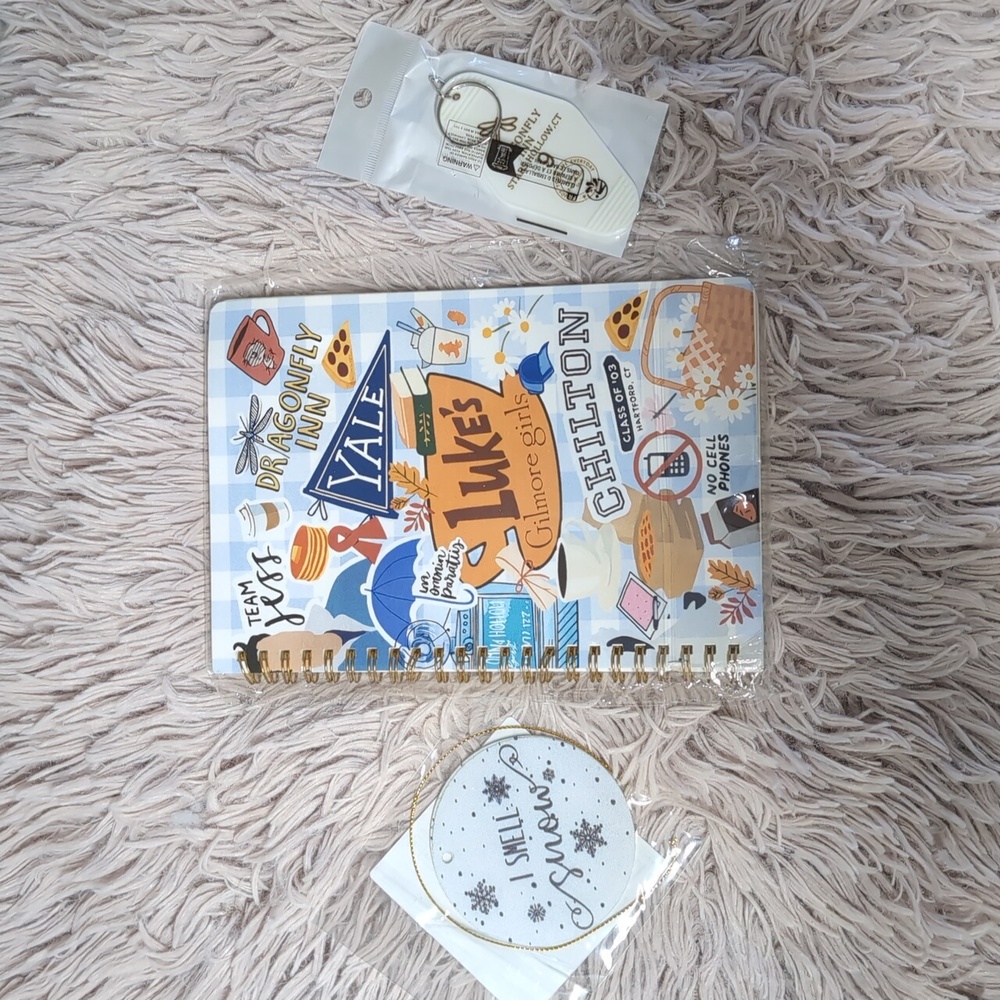 Gilmore Girls Theme Stationary Gift Bundle (Notebook, Tree Ornament, Keychain)🎁 - Picture 13 of 16